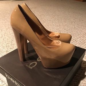 BeBe Nude Platform Pumps